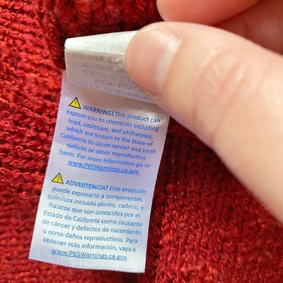 L Love Burgandy Red Loose Knit V-Neck Long Sleeve Sweater - Picture 8 of 13